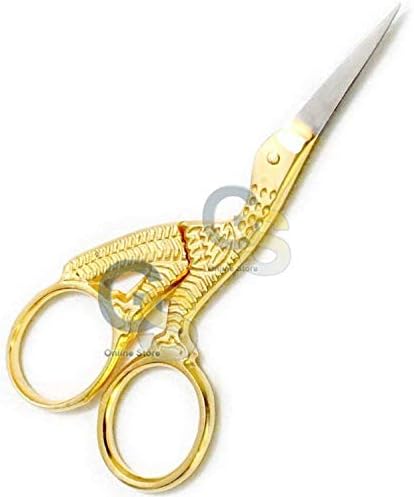 G.S Spork Expoiding Scissors, 3,5 inča, zlato
