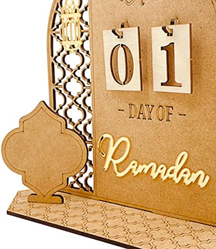Ramazanski adventski kalendar drveni kalendari odbrojavanja ukrasi za kućnu zabavu ukras za 32 dana Ramazana