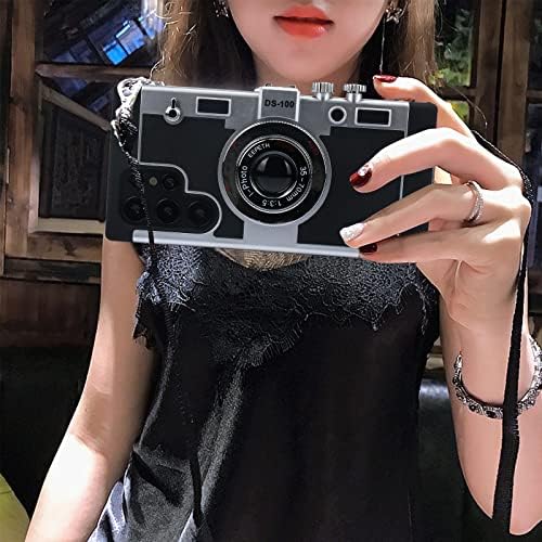 Awsaccy Emily u pariškom slučaju za telefon za Samsung Galaxy S22 Ultra 5g 6,8 inča kućišta za kameru Vintage poklopac Slatka 3D cool