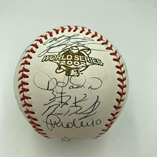 2002 Anaheim Angels World Series Champs tim potpisao je W.S. Baseball s JSA CoA - Autografirani bejzbol