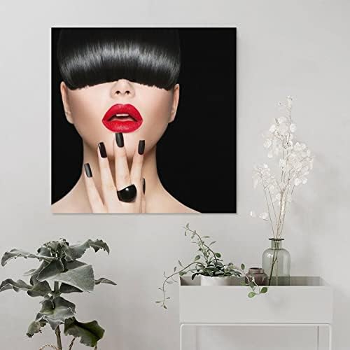Moderni plakati za uljepšavanje kozmetičkog salona Salon za nokte modni umjetnički plakat plakat za ukrašavanje trepavica platno Slikarstvo