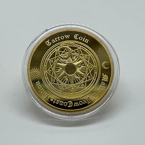 Europski i američki tarot koji želi zlatni novčić sunce moonlight Sunk sretni feng shui kovanica sazviježđa Komemorativni novčić bajke