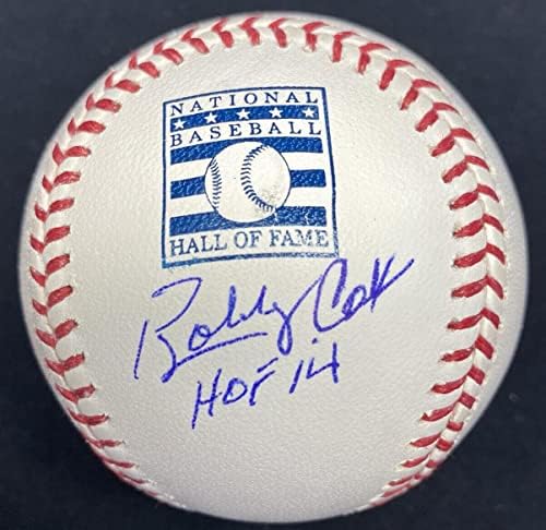 Bobby Cox Hof 14 Potpisani logo Hall of Fame Baseball JSA svjedok samo Holo - Autografirani bejzbol