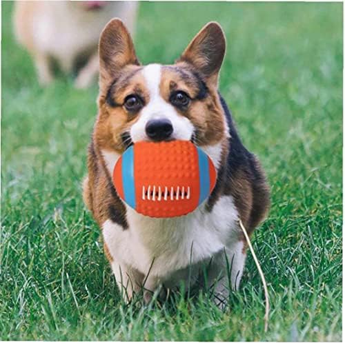 Mali kućni kućni pse igračka nogomet nogometni interaktivni štenad igračka pamuk pamuk lateks tisak zvučna lopta izdržljiva igračka