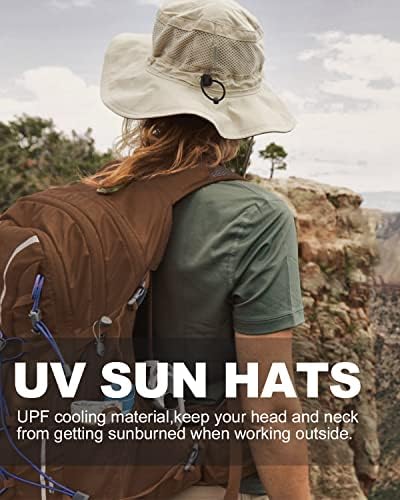 Zylioo mali UV boonie šeširi, sitni veličine brzog suhog ribolovnog sunčanog kapu, mali hladni šeširi s remenom