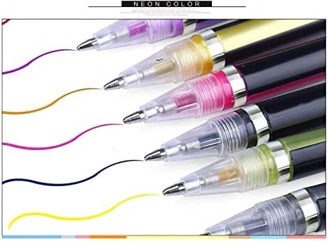 Glitter gel olovke, neonskog sjaja gel ， marker za knjige za bojanje odraslih, crtanje za izradu dnevnika crteža