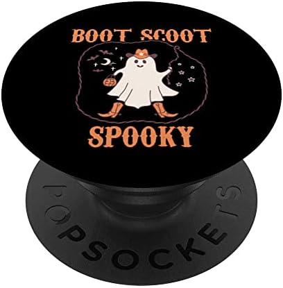 Boot Scoot sablasni kauboj Ghost Groovy Retro Halloween Popsockets zamijeni popgrip