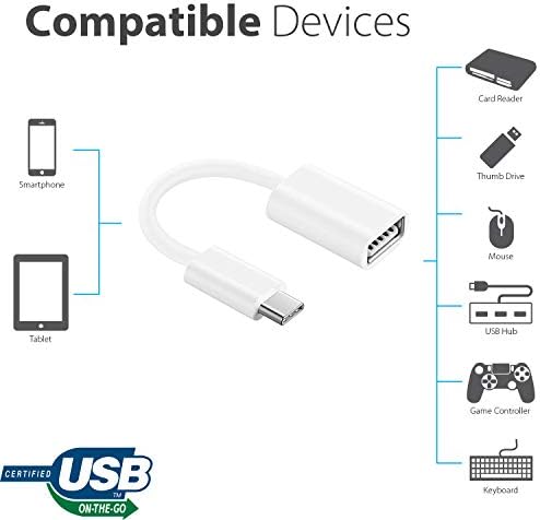 OTG USB-C 3.0 Adapter kompatibilan s vašim Google Pixelbook-om za brze, provjerene, višestruke upotrebe funkcije kao što su tipkovnica,