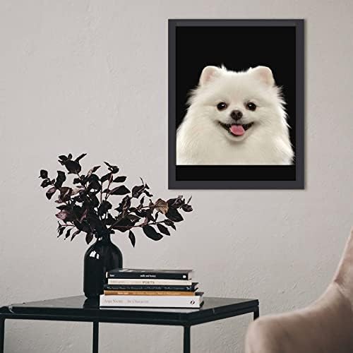 Bijela pomeranska drvena slika okvira umjetnina fotografije fotografije zid zaslon za kućni izlaz ukrasni