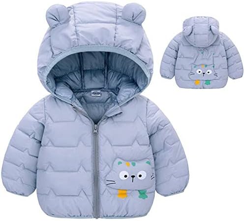 Zimske kapute Djeca mališana dječaka dječaka djevojčice podstavljena jakna Slatka crtana medvjeda kapuljače topla odjeća Zimski kaput