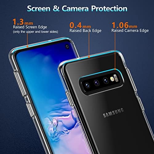 Rayboen futrola za Samsung Galaxy S10, Crystal Clear Clus Comes dizajniran na poklopcu otpornom na udarce tanki telefon zaštitni slučaj