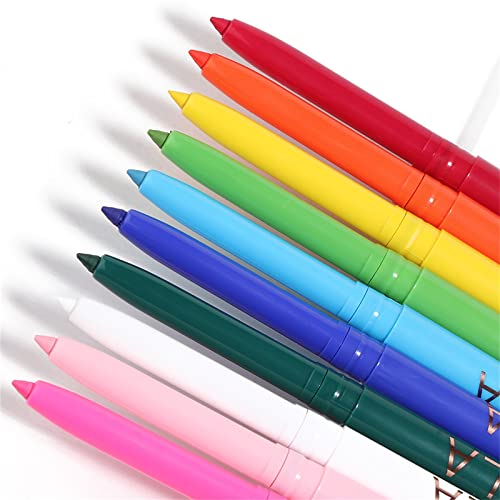 Šarena mat tekuća olovka za oči za šminkanje očiju vodootporna dugotrajna mat olovka za oči