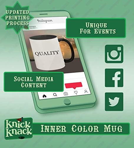 Knick Knack pokloni Repellence - 11oz hashtag keramička ručka u boji i šalica krigle kave, crna