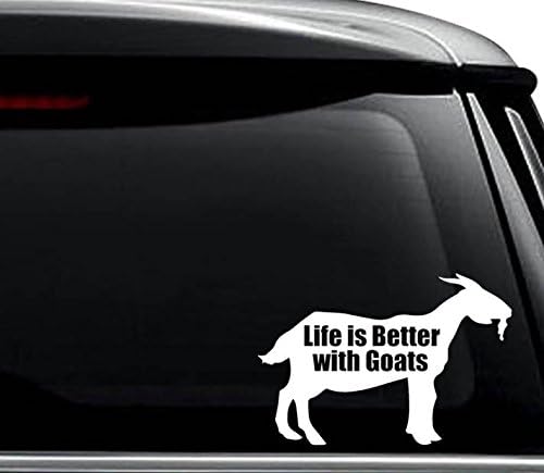 Život bolji naljepnica koze naljepnica za upotrebu na prijenosnom računalu, kacigi, automobilu, kamionu, motociklu, prozorima, odbojkom,