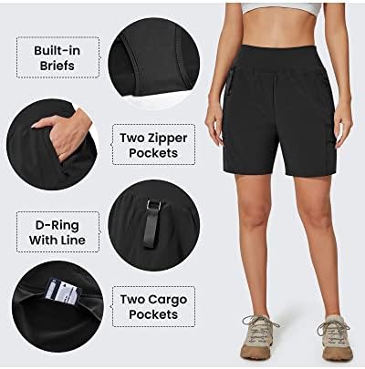 G4free ženske planinarske kratke kratke hlače 6 brze suhe ljetne kratke hlače lagane atletske golf kratke hlače sa džepovima s patentnim