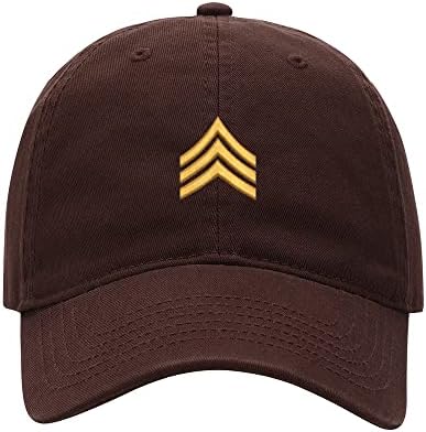 L8502-lxyb bejzbol kapice muškarci vojska rang patch narednik izvezeni oprani pamučni tati šešir bejzbol kape