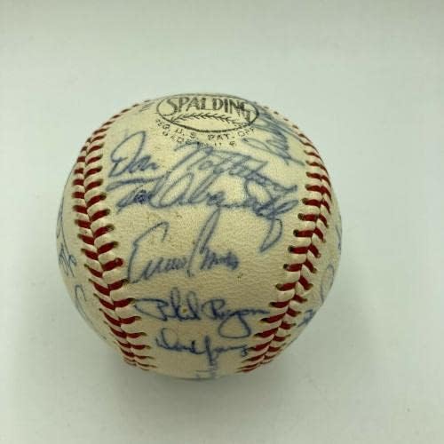 1969. Chicago Cubs tim potpisao Vintage National League Baseball Ernie Banks JSA - Autografirani bejzbol