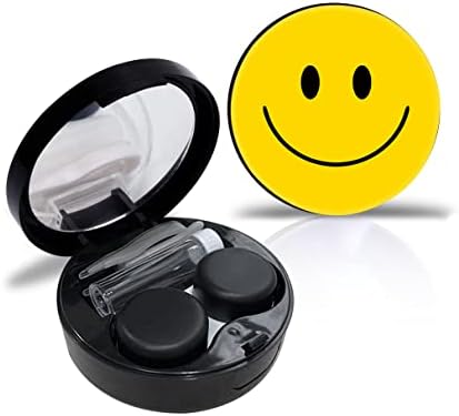 Nabatlat Smile Contact kućište Personalizirano komplet za kontakt prijenosni kontakt futrola s ogledalom pinceta za uklanjanje alata