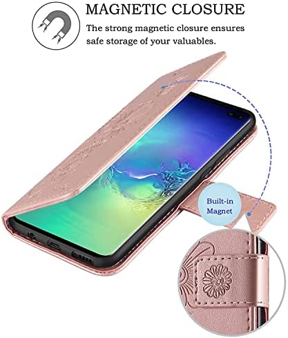 kožna torbica-novčanik kazineer za telefon Samsung Galaxy S10+ Plus s utorima za kartice RFID-zaključavanje
