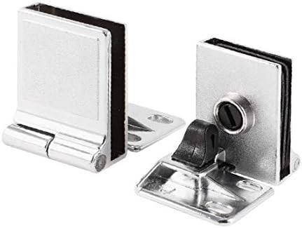 X-DERE kupaonica 5 mm debljina staklenih vrata Hardware Silver Tone 2pcs (Cuarto de Baño de 5 mm de Espesor, Bisagras para puertas,