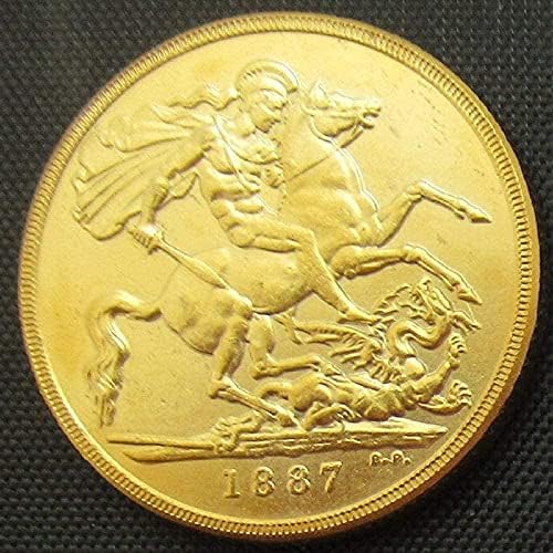 Britanci 5 £ 5 £ Strani kopija Zlatna prigodna kovanica