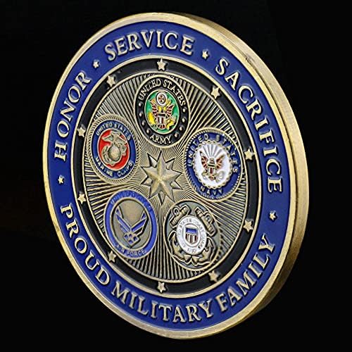 Američke oružane snage suvenir koje služe širom svijeta s priredom zbirkom umjetnina komemorativnim američkim ponosnim zlatnim kovanicama