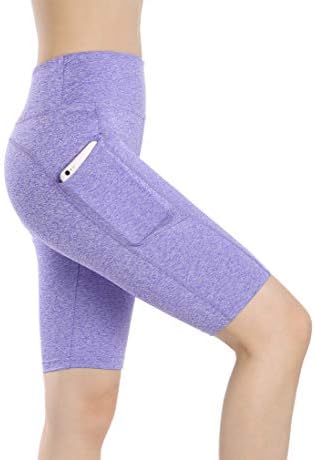 Bikera za žensku dužinu koljena Annjoli Uskrsne kompresije joge s džepovima