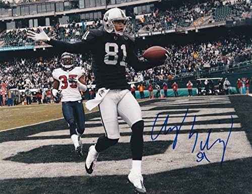 Chaz Schilens Oakland Raiders Action potpisan 8x10 - Autografirane NFL fotografije