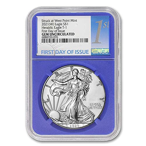2021. 1 Oz Američki srebrni orao novčić Gem Necerkuliran $ 1 NGC GEMUNC