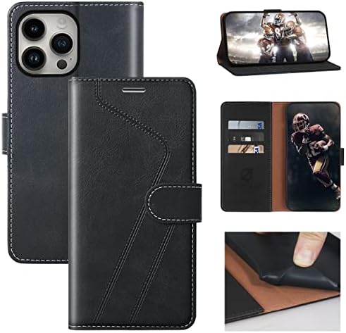 Torbica-novčanik CIVICASE za iPhone 14 Pro Max, kožna flip torbica premium klase [zaključavanje RFID] Nositelj kreditne kartice, magnetne