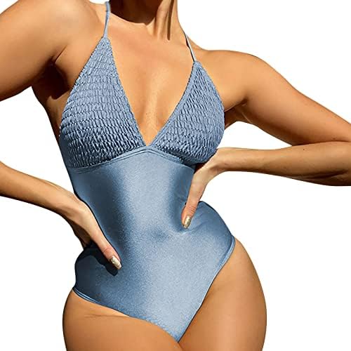Kupaći kostimi za žene jednodijelni Slimfit kontrola trbuha O vrat Vintage 2023 Ljetna plaža Trendi casual kupači