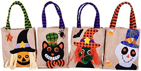 Pretyzoom Kids Goodie torbe 4pcs Halloween bomboni Dobra torbe vreće beztkane tkanine prijenosne poklon torbe Tote torbe za djecu zabavu