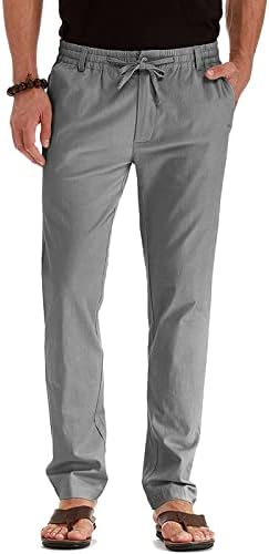 Hlače za muškarce Ležerne hlače s elastičnim pojasom s patentnim zatvaračem s podesivim unutarnjim vezicama po mjeri