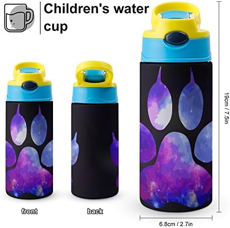 Boca za vodu sa slamkom od 500 ml izolirana vakuumska čaša od nehrđajućeg čelika za školu 7, 5 92,7 inča