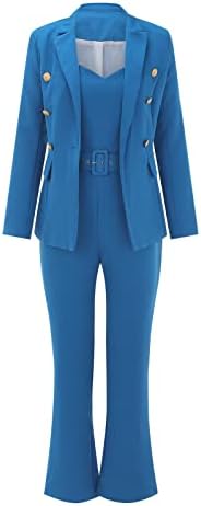 Womens Blazers za rad casual 2 komada Blazer odijelo Down Blazer Business Outfit Dressy Summer Work Jacket odijelo