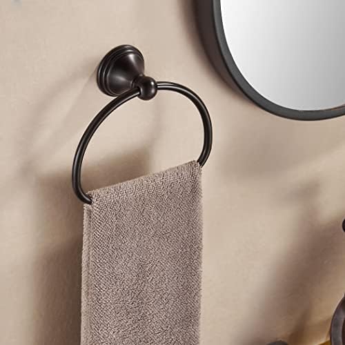 Brončani prsten za ručnike u kupaonici držač ručnika za ruke od uljne gume okrugli stalak za ručnike za ruke zidni pribor za kupanje