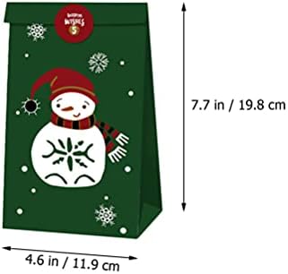 Poklon vrećica Djeda Božićnjaka Adventski kalendarski Božićni paketi, 24-dnevne božićne papirnate vrećice, blagdanska papirnata vrećica