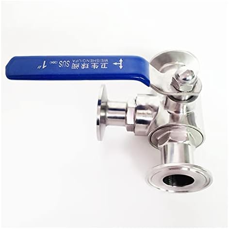 vanjski promjer cijevi od 76 mm 9 sanitarni kuglasti ventil s t-otvorom s tri stezaljke od nehrđajućeg čelika od nehrđajućeg čelika