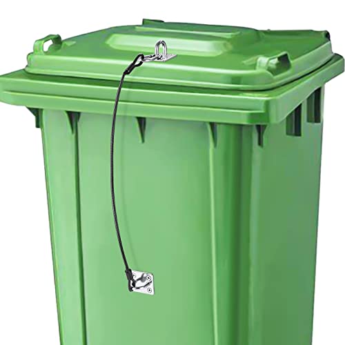 Bfttlity smeće kanta za zaključavanje kanta za smeće za životinje za životinje metal univerzalno smeće kanta za zaključavanje za vanjsko