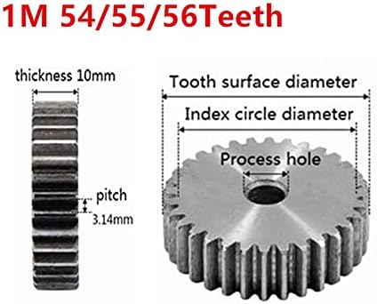 1,54 zubi 1,555 zubi 1,56 zubi 1,56 zupčasti zupčanik cilindrični zupčanik precizni strojevi 45 CNC čelični zupčanik