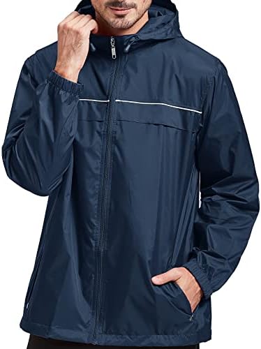 Swisswell vodootporna kišna jakna muškarci, lagana trkačka vjetrobranska modni kaput na otvorenom za golf