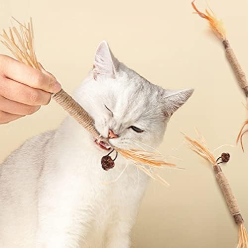 Ipetboom Cat Nip igračke 4pcs mačke mačje igračke štapići mačiće Silvervine štapići mačja Silvervine Mxed Sticks Prirodna biljka unutarnje